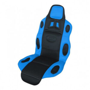 Auto potah RACE černo-modrý | Compass | Univerzální ochrana sedadel s sportovním designem