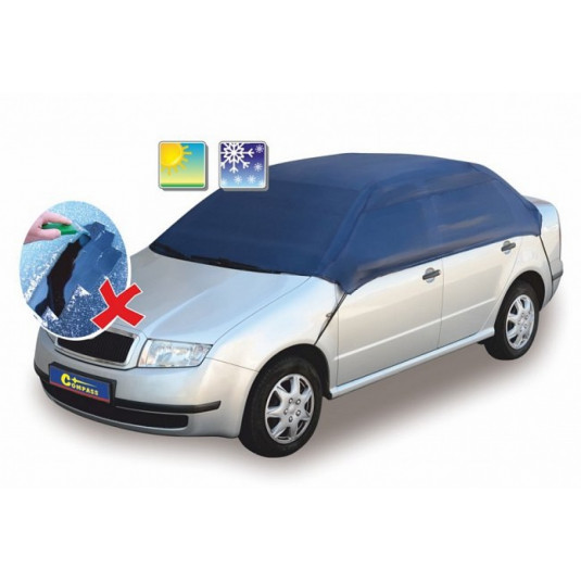 Ochranná autoplachta L 292x147x51 cm z nylonu – ochrana před námrazou a nečistotami - Obrázek 3