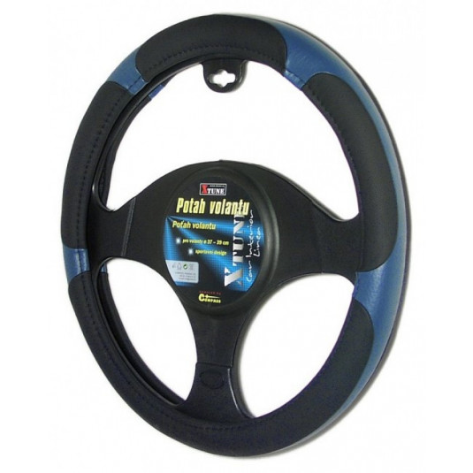 Potah na volant GRIP modrý 37–39 cm – protiskluzový potah pro jisté sevření řízení