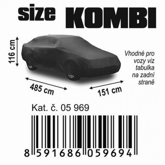 Ochranná autoplachta FULL SUV-VAN 515x195x142 cm – prodyšný nylonový ochranný plášť pro velká auta a dodávky - Obrázek 2