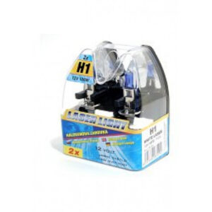Halogenová žárovka H1 12V 100W Bílý Laser Compass – sada 2 ks