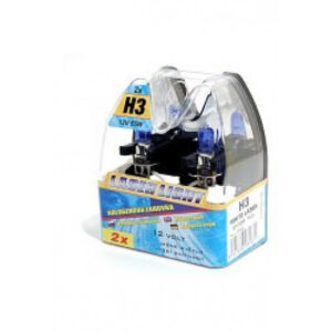 Halogenová žárovka H3 12V 55W Bílý Laser 2ks | Compass