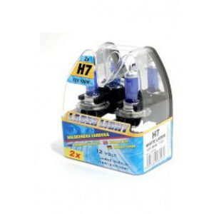 Halogenová žárovka H7 12V 100W Bílý Laser 2ks | Compass