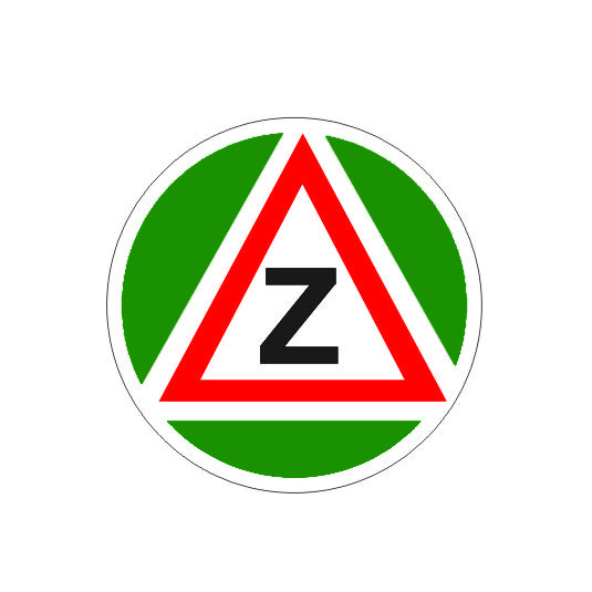 Samolepka Začátečník – tříbarevný kruh pro jasnou identifikaci nováčka za volantem