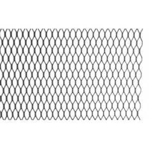 Hliníková mřížka černá 100x25 cm – sportovní tuning s očkem 6x16 mm | Automax