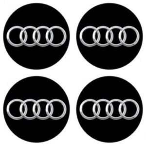 3D pryskyřičné samolepky AUDI 4 ks – trvanlivý design pro poklice a kola | AutoZulu