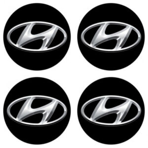3D pryskyřičné samolepky HYUNDAI 4ks – dekorace na poklice a disky | AutoZulu