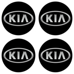 3D pryskyřičné samolepky KIA 4 ks – odolný design pro poklice a kola | AutoZulu