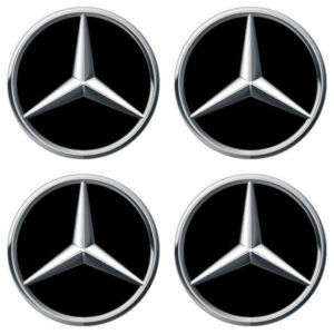 3D pryskyřičné samolepky MERCEDES 4 ks – exkluzivní design pro poklice a disky | AutoZulu