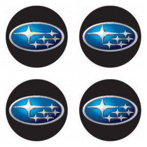 3D pryskyřičné samolepky SUBARU – sada 4 ks pro poklice a kola | AutoZulu