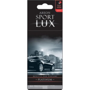 Luxusní papírový osvěžovač vzduchu Areon Sport Lux Platinum – dlouhodobé uvolnění jemné vůně pro interiér auta