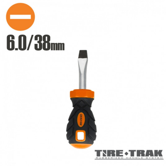 Šroubovák plochý 38 mm 6.0 – pevný a ergonomický nástroj pro přesné šroubování