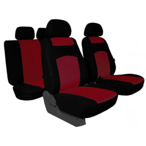 Autopotahy Classic Plus Bordově-Černé z Frotte Textilu – Pok-ter