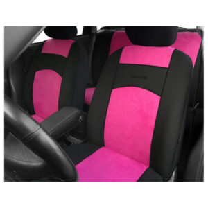 Autopotahy Tuning 100% růžovo-černé značky Pok-ter – velour a textil pro maximální komfort