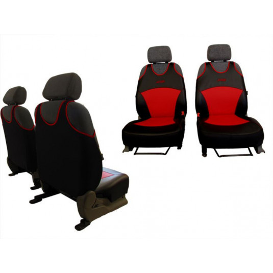 Autotrička Active Sport Leather šedé z eko kůže – odolné a snadno čistitelné potahy pro přední sedadla - Obrázek 3