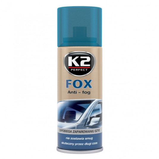 Protizamlžovací přípravek K2 FOX 150 ml – jasný výhled za každého počasí