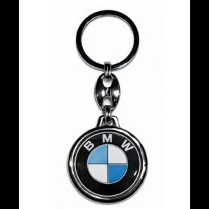 Klíčenka pryskyřičná BMW kulatá černá – AutoZulu