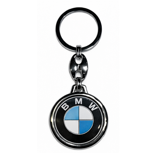 Klíčenka pryskyřičná BMW kulatá černá – AutoZulu