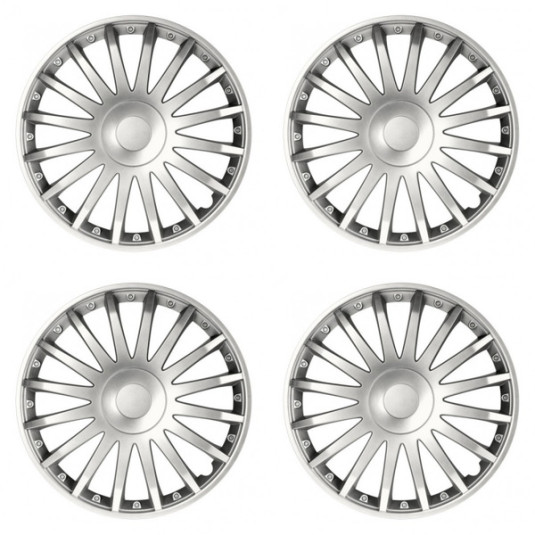 Puklice 15 palců CRYSTAL silver – luxusní design pro ocelová kola | Versaco - Obrázek 2