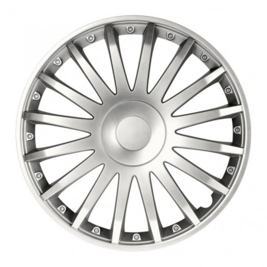 Puklice 15 palců CRYSTAL silver – luxusní design pro ocelová kola | Versaco