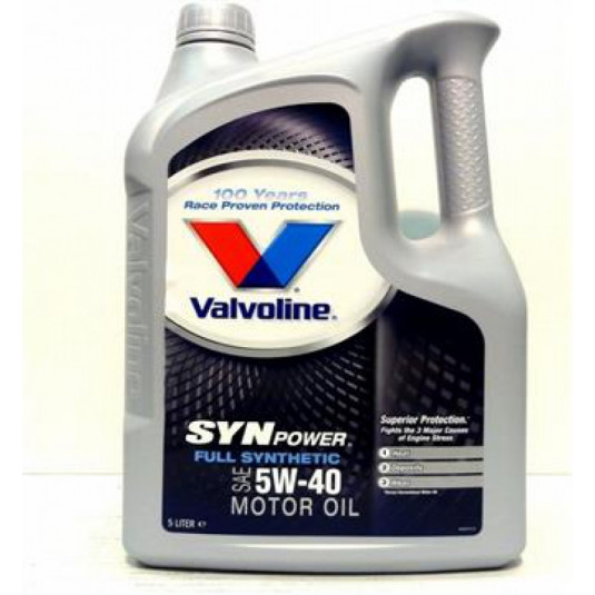 Valvoline SynPower 5W-40 4L – plně syntetický motorový olej pro benzinové i dieselové motory