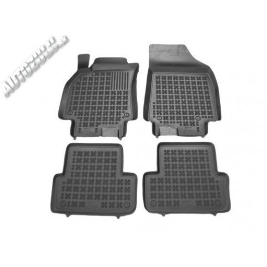 Pryžové rohože REZAW Plast na míru pro Renault Fluence (od 2010) se zvýšeným okrajem 3 cm