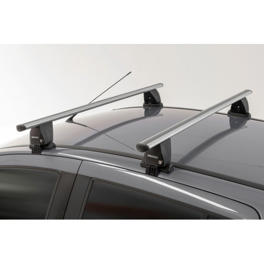 Střešní nosič pro Ford Fiesta IV (1996–2002) – hliníkové tyče Menabo Delta 0001251 - Obrázek 2