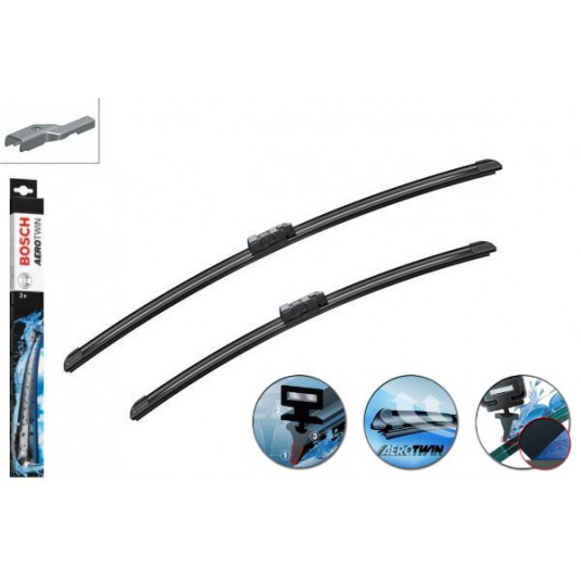 Stěrače Bosch Aerotwin 600/500mm – tichý výkon a dokonalá jízdní dráha pro HYUNDAI ix55 (09.08–12.12)