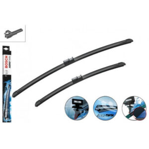 Stěrače Bosch Aerotwin 600/450mm pro Volkswagen Caddy [2K] (04–06) – Tiché bezramínkové stěrače AeroTwin