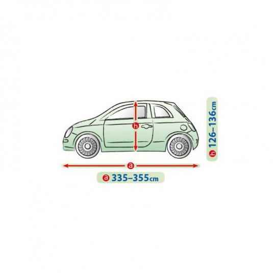 Celoroční plachta na auto PEUGEOT 107 hatchback – Kvalitní ochrana vozu v garáži i venku | Kegel - Obrázek 2