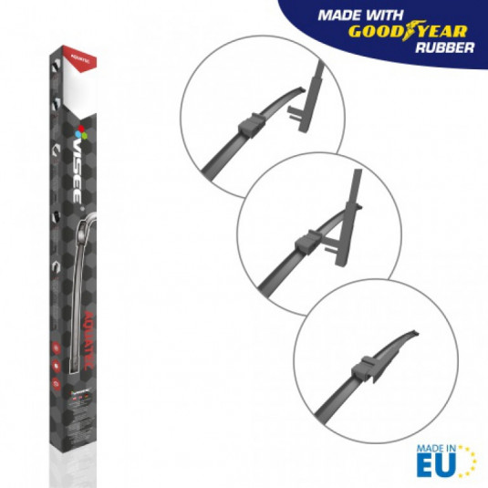 Přední levý stěrač Visee Aquatec 750 mm pro RENAULT Vel Satis (2002–2009) – prémiový flat stěrač s grafitovou gumičkou - Obrázek 2