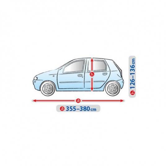 Plachta na auto FORD Fiesta MK III (1989–1997) hatchback – celoroční ochrana proti počasí | Kegel - Obrázek 2