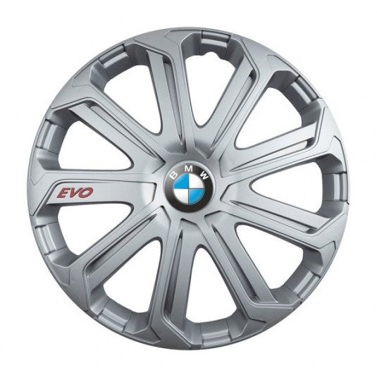 Poklice pro BMW 14 Evo silver – Chromové poklice s logem BMW od Versaco - Obrázek 2