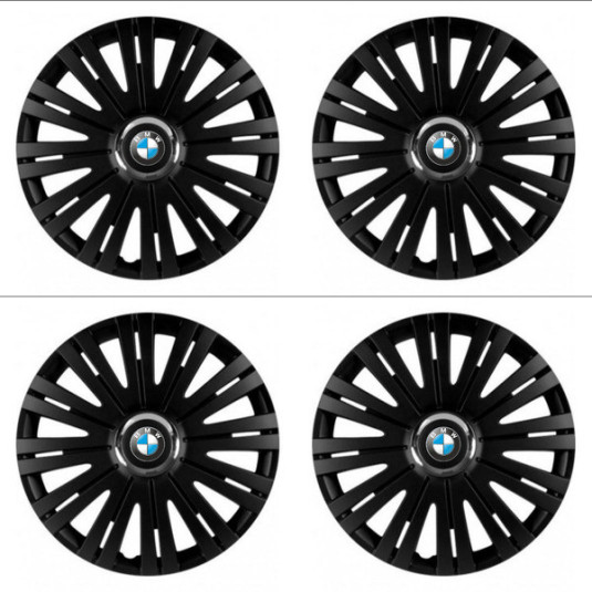 Poklice pro BMW 15 palců ACTIVE RC BLACK – chrání disky a dodávají luxusní vzhled