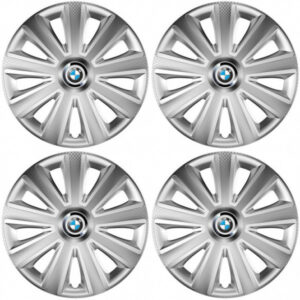 Poklice BMW 16 palců Aviator carbon RC 16 silver – Versaco s logem pro plechové disky