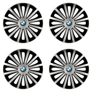 Poklice 16 palců pro BMW s logem – Silver & Black od Versaco