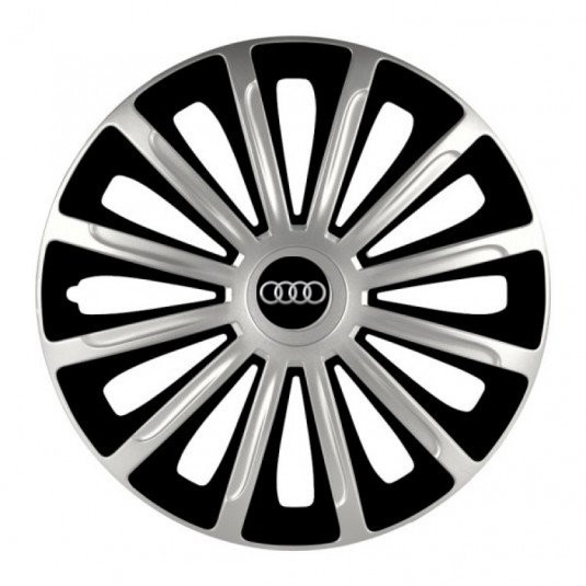 Poklice pro Audi 16 palců TREND silver and black – chrání disky a zdobí design - Obrázek 2