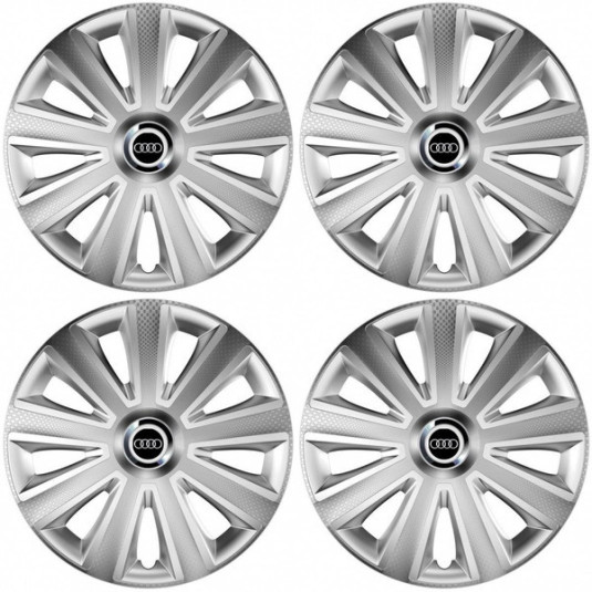 Poklice pro Audi 16 palců Aviator carbon RC 16 silver – styl a ochrana kol