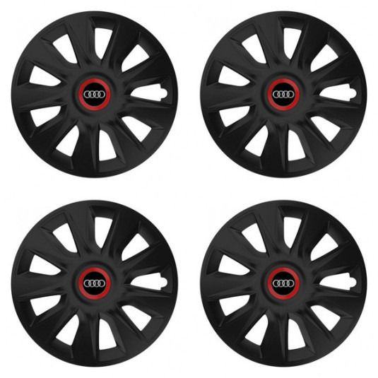 Poklice pro Audi 17 palců STRATOS RR black – chrání disky a zdobí vzhled