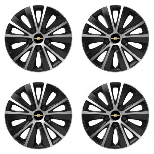 Poklice 15 palců pro Chevrolet RAPIDE silver and black – chrání disky