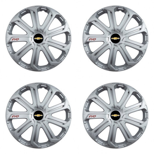 Poklice Chevrolet 16 palců Evo Silver – chrání disky a dodají vzhledu kvalitu