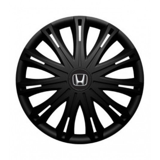 Poklice 14 palců pro Honda – Spark Black od Versaco s logem - Obrázek 2