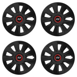 Poklice pro Hyundai 17 palců – Versaco STRATOS RR black s logem