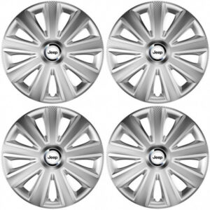 Poklice pro Jeep 14 palců Aviator carbon RC silver – chrání disky a dodají luxusní vzhled