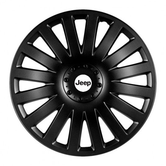 Poklice pro Jeep 14 palců – Smart black od Versaco s logem - Obrázek 2