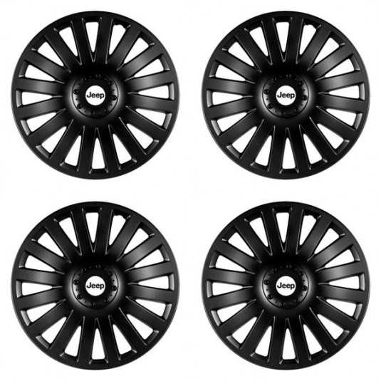 Poklice pro Jeep 14 palců – Smart black od Versaco s logem