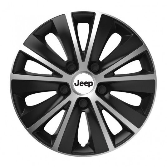 Poklice pro Jeep 14 RAPIDE silver and black – chrání disky a dodají styl - Obrázek 2