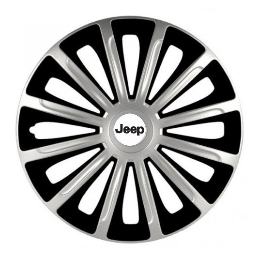 Poklice pro Jeep 15 palců TREND silver and black – chrání disky a dodají styl - Obrázek 2
