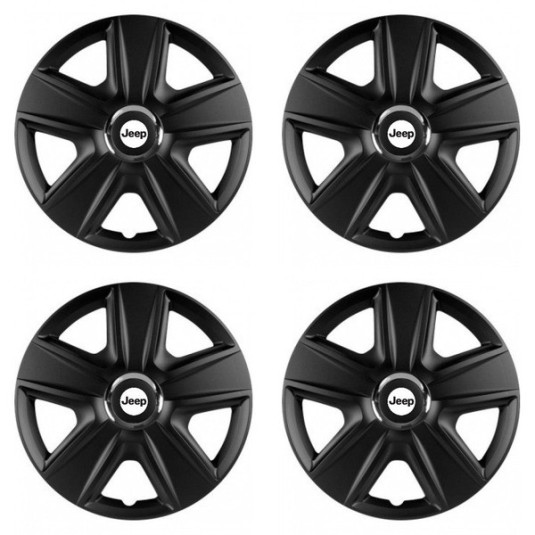 Poklice pro Jeep 16 palců – Versaco ESPRIT RC BLACK s logem Jeep
