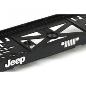 3D podložka pod SPZ s logem Jeep – černá s chromovým nápisem JEEP od Lampa